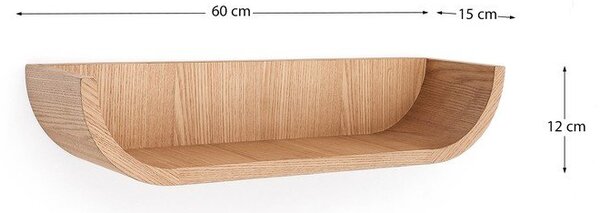 Police v dekore jaseňa v prírodnej farbe 60 cm Salaya – Kave Home