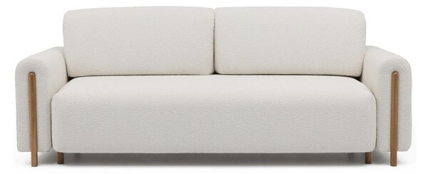 Slonovinová rozkladacia/s úložným priestorom pohovka z textílie buklé 244 cm Arcadova – ELTAP