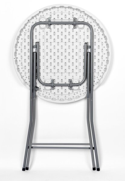 Skladací stolík GALA 80 cm biely