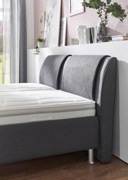 BOXSPRINGOVÁ POSTEĽ, 180/200 cm, sivá Beldomo - Sleep - Postele