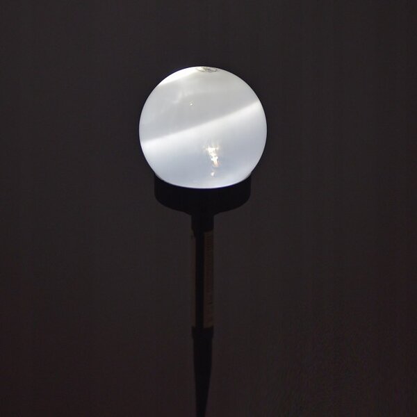Solárna lampa BALL čierna