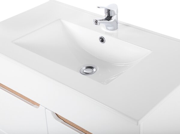 MAXMAX Keramické umývadlo LAVA WHITE 60 cm - biele