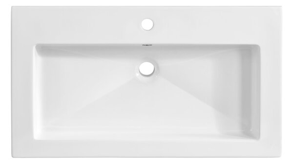 MAXMAX Keramické umývadlo SPIRIT WHITE 60 cm - biele