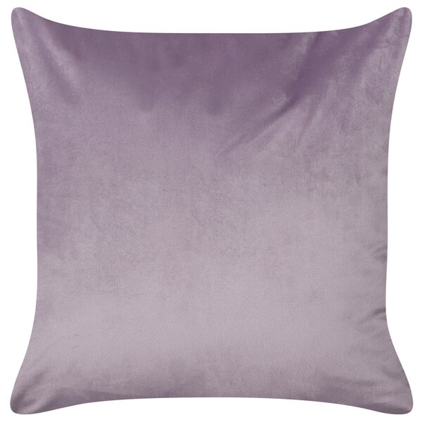 Sada 2 dekoratívnych vankúšov fialová polyester 45 x 45 cm štvorcová kvetinový vzor doplnky