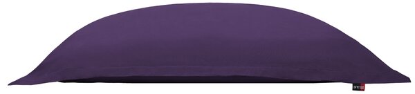 Sedací vak fialový nylonový 140 x 180 cm vodoodolný poťah so zipsom polystyrénová výplň