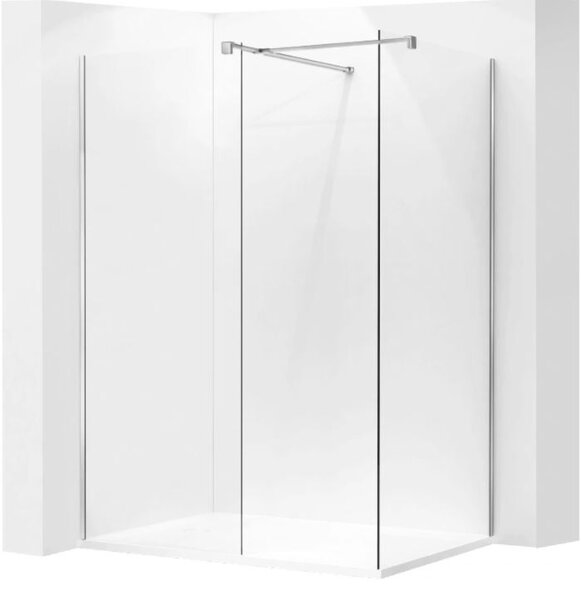 MAXMAX Variabilná sprchová zástena MAXMAX KIOTO 90x200 cm, 8 mm - číre sklo