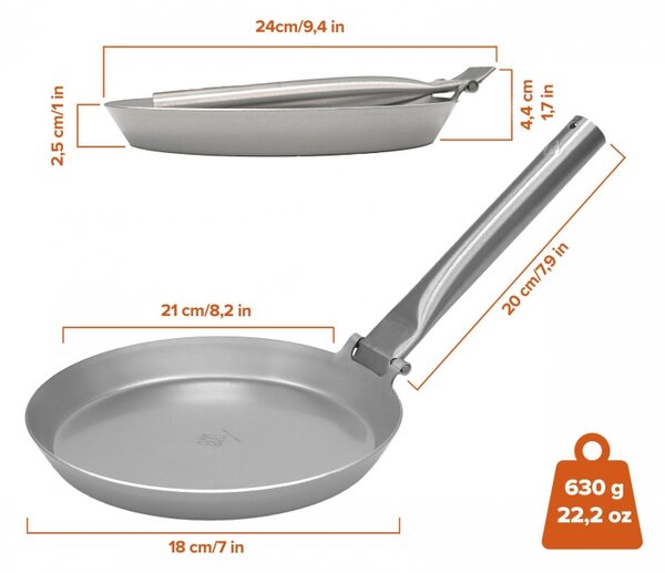 Stabilotherm Panvica Jägarstekpanna S2 21cm, skladacia