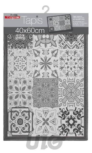 Sivý prateľný koberec 40x60 cm Persane – douceur d'intérieur