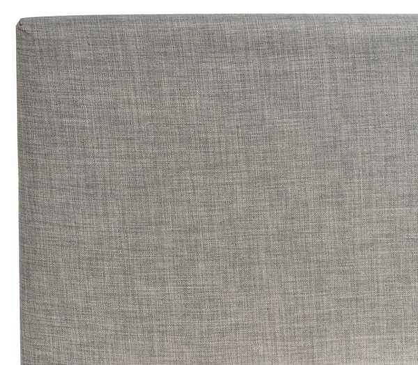 Posteľ svetlosivá látková čalúnená 90 x 200 cm rám postele s roštom moderný dizajn