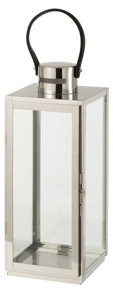Strieborný kovový lampáš Recin - 17*16*51cm - J-Line by Jolipa