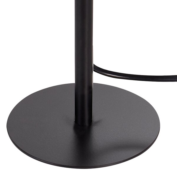 Stolná nočná lampa biela tienidlo z buklé kovový podstavec 40 cm moderný štýl obývacia izba spálňa