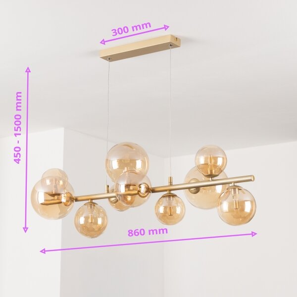 Brilagi - LED Luster na lanku MILLA 10xG9/3W/230V zlatá