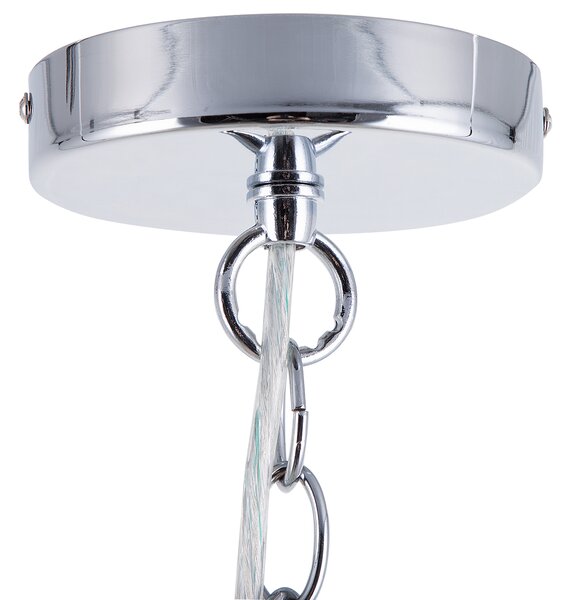 Závesná lampa čierna s 3 žiarovkami čierne látkové tienidlo s visiacimi kryštálikmi