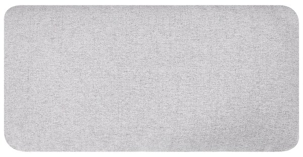 Pohovka svetlosivá polyester látkové čalúnenie 3-miestna oblúkové sedadlo moderný minimalistický štýl obývacia izba