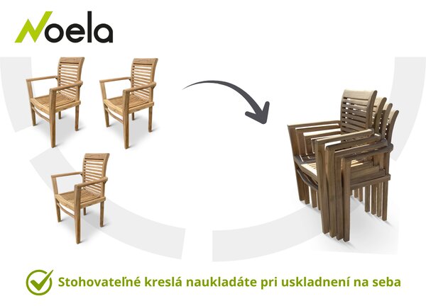 Stucking/New teakové křeslo