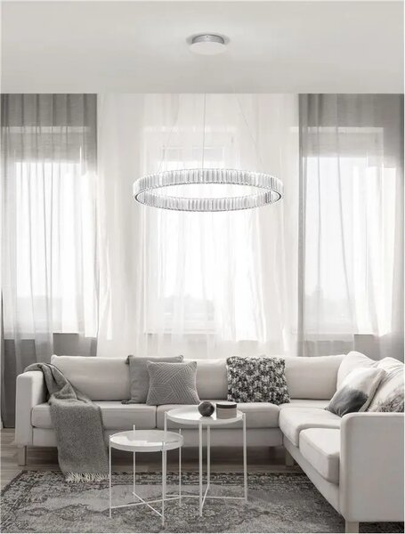 Krištáľový luster Aurelia 80 Chrome
