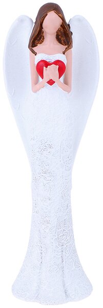 Soška anjel so srdcom (anjel strážny soška 25 cm)
