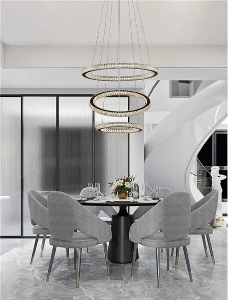 LED luster Ginevra 51 čierne