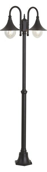 Klasická vonkajšia lampa čierna 200 cm IP44 - Daphne