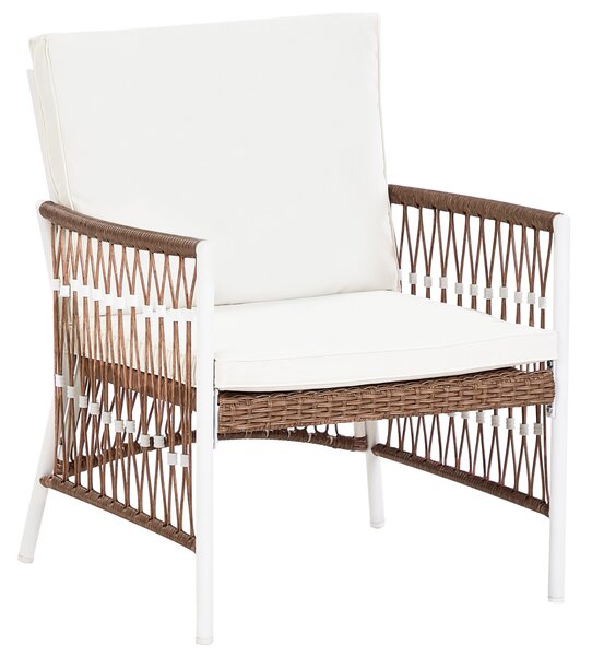 Záhradná bistro sada biela hliník polyester 2-miestna 2 stoličky stôl moderný rustikálny štýl záhrada balkón exteriér