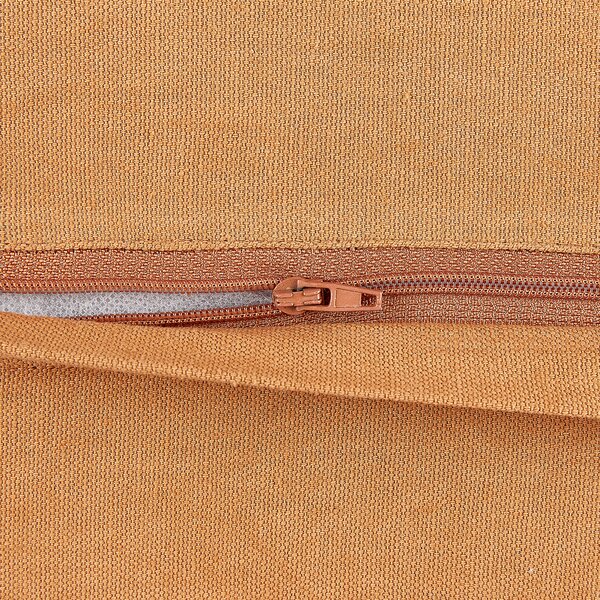Sada 2 dekoratívnych vankúšov oranžová bavlnená okrúhla 45 cm so strapcami moderný boho dizajn bytové doplnky