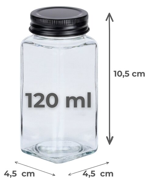 VILDE Hranatá korenička s čiernym viečkom BLACKEMBER, 120ml (1ks)