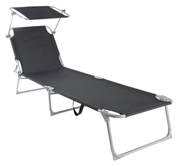 Set 2ks relaxačných lehátok s nastaviteľnou strieškou SEBASTIAN
