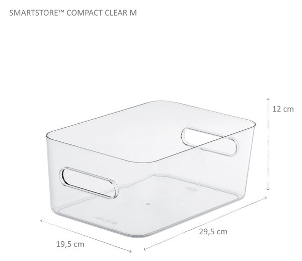 SMARTSTORE Organizér CompactClear, 5,3l (M), 29,5 x 19,5 x 12 cm