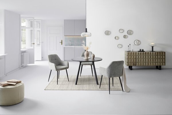JEDÁLENSKÝ STÔL, čierna, 100/100/76 cm B&B Italia - Stoly, Online Only