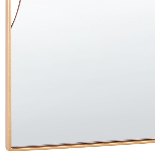 Nástenné zrkadlo zlaté kovové oválne 41 x 81 cm na stenu bytové doplnky moderné minimalistické obývacia izba spálňa chodba