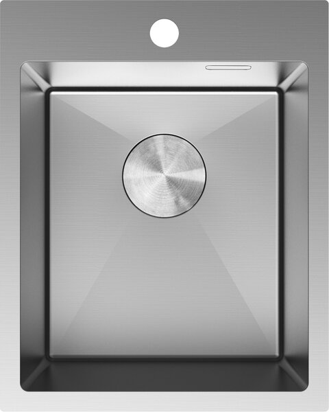 Mexen Solix, 1-komorový nerezový drez 400 x 500 mm, brúsená oceľ, 6406401000-01