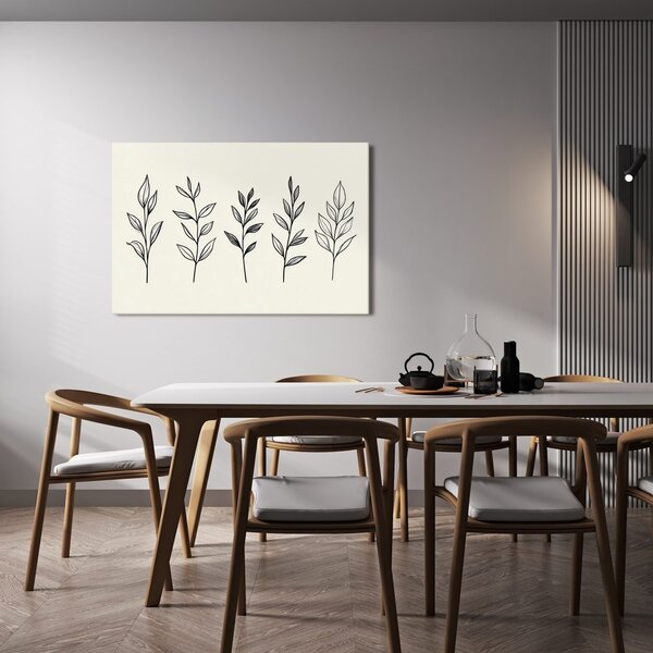 Obraz minimalistické vetvičky v líniách