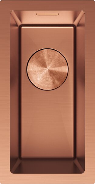 Mexen Trixo, 1-komorový nerezový drez 230 x 440 mm, brúsená meď, 6411221000-65