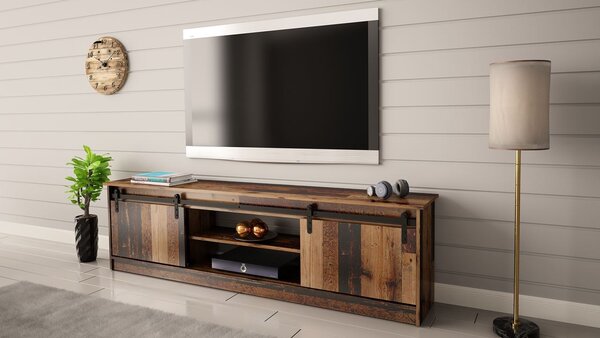 MEBLINE Komoda RTV RANER old WOODY