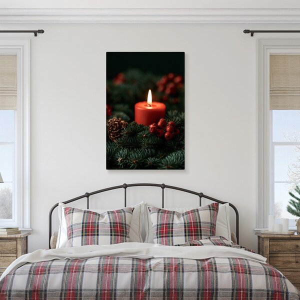Obraz adventné svetlo medzi šiškami