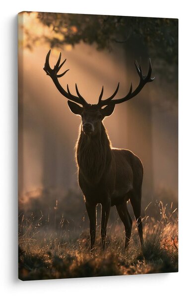 Obraz majestátny jeleň v lese