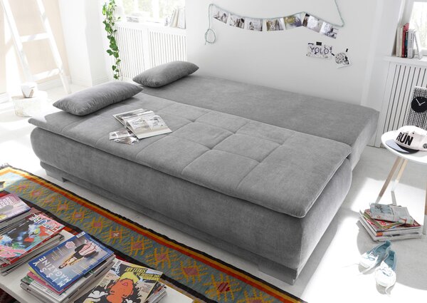 ROZKLADACIA POHOVKA, textil, strieborná MID.YOU - Sedačky, Online Only