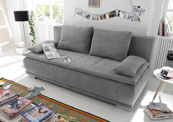 ROZKLADACIA POHOVKA, textil, strieborná MID.YOU - Sedačky, Online Only