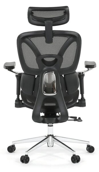 KA-B2363 BK, Ergonomická kancelárska stolička, čierna, sieťované operadlo a 5D podrúčky