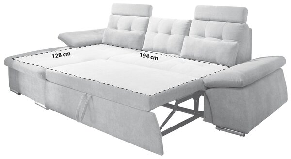 ROHOVÁ SEDAČKA, textil, kompozitné drevo, tmavosivá MID.YOU - Sedačky, Online Only