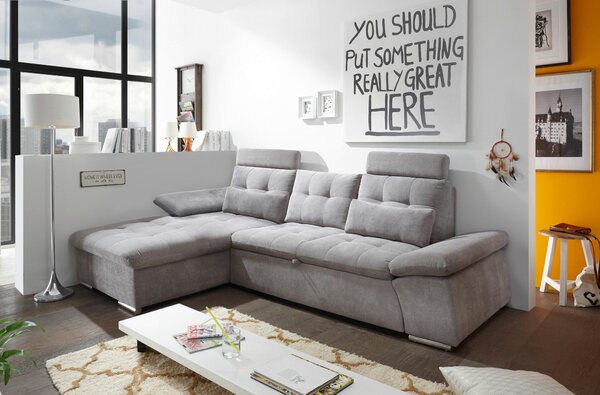 ROHOVÁ SEDAČKA, textil, kompozitné drevo, bahenná hnedá MID.YOU - Sedačky, Online Only