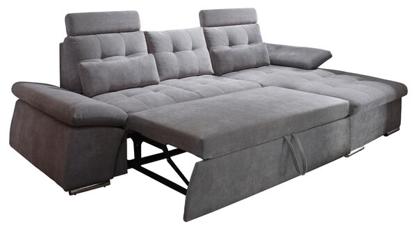 ROHOVÁ SEDAČKA, textil, kompozitné drevo, tmavosivá MID.YOU - Sedačky, Online Only