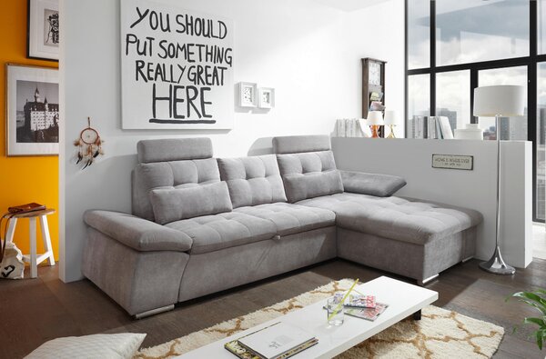 ROHOVÁ SEDAČKA, textil, kompozitné drevo, bahenná hnedá MID.YOU - Sedačky, Online Only