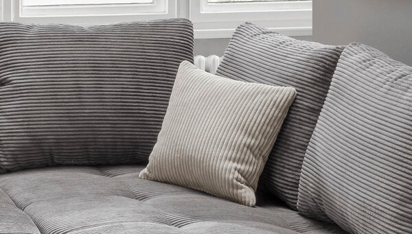 ROHOVÁ SEDAČKA, textil, sivá P & B - Sedačky, Online Only