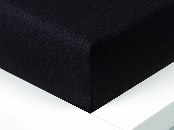 XPOSE® Jersey plachta Exclusive na vysoký matrac - čierna 90x200 cm