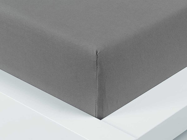 XPOSE® Jersey plachta Exclusive na vysoký matrac - tmavo sivá 90x200 cm