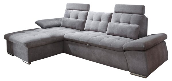 ROHOVÁ SEDAČKA, textil, kompozitné drevo, tmavosivá MID.YOU - Sedačky, Online Only