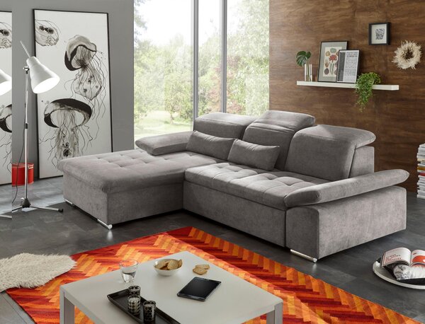 ROHOVÁ SEDAČKA, textil, kompozitné drevo, bahenná hnedá MID.YOU - Sedačky, Online Only