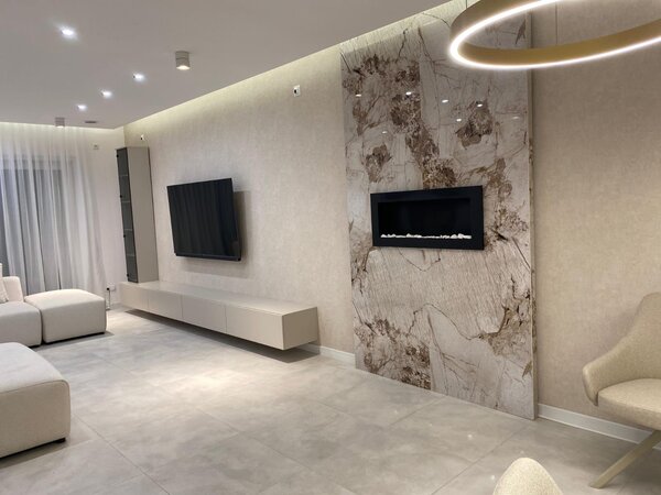 Manufakturaplyt Flexi panel Béžový kameň – lesklý, 280 × 122 cm