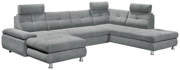 SEDACIA SÚPRAVA, textil, svetlosivá MID.YOU - Sedačky, Online Only
